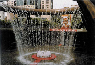 The Fountain of Wealth employs a Carefree Clearwater system