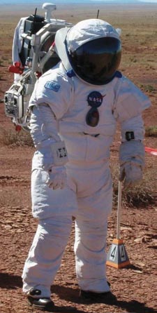 Desert test of the new I-Suit.