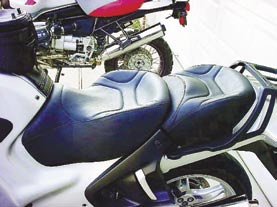 A motorcycle saddle is a good application of the foam technology.