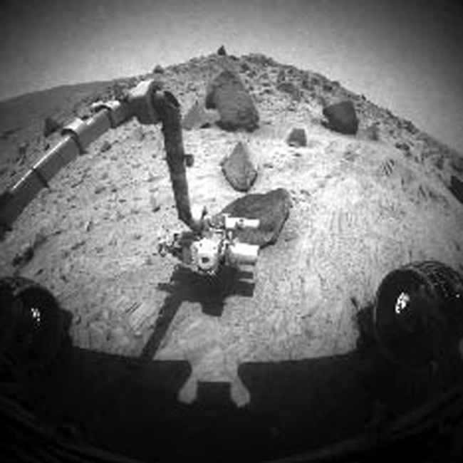 View from the Mars Exploration Rover