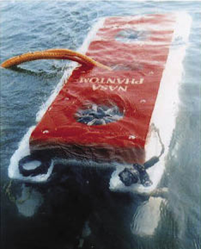 The Deep Ocean Engineering Phantom ROV in the water