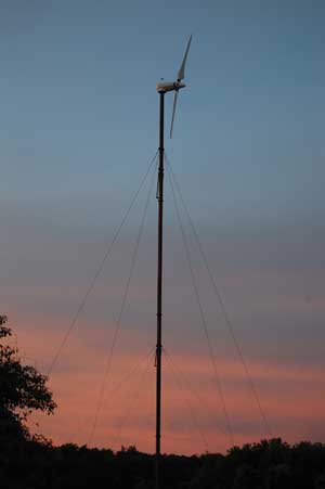 An Aerostar wind turbine