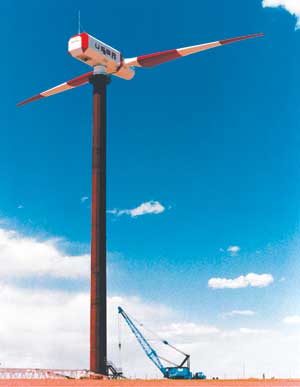 A 4-megawatt wind turbine