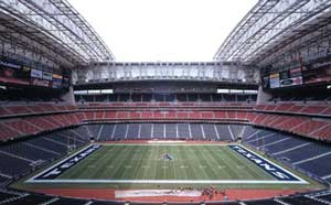 A view from inside Houston’s Reliant Stadium