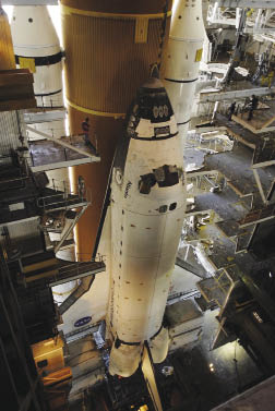 Space Shuttle being prepared for launch Space Shuttle being prepared for launch