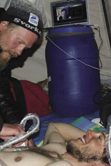 Remote ultrasound on Mt. Everest Remote ultrasound on Mt. Everest