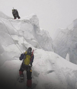 Climbers on Mt. Everest Climbers on Mt. Everest
