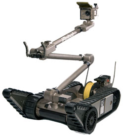 Iodinated resin water sanitizer PackBot Tactical Mobile Robot