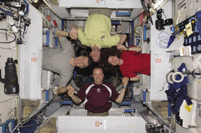 Astronauts on the International Space Station 