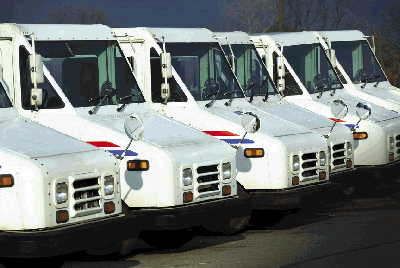 Mail trucks
