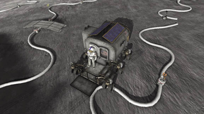 Lunar rover in NASA video game Lunar rover in NASA video game