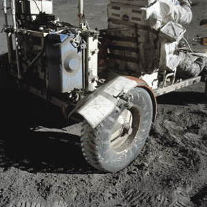Damaged lunar rover Damaged lunar rover