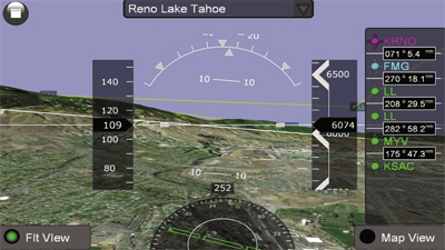 Synthetic vision display