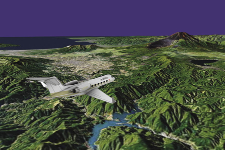 3D rendering of Earth’s terrain