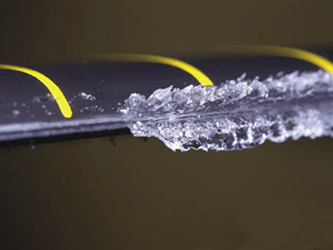 Shape of ice on aircraft Shape of ice on aircraft