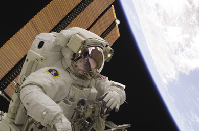 Astronaut in space Astronaut in space