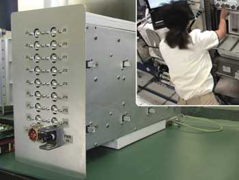 Research device on the International Space Station Research device on the International Space Station