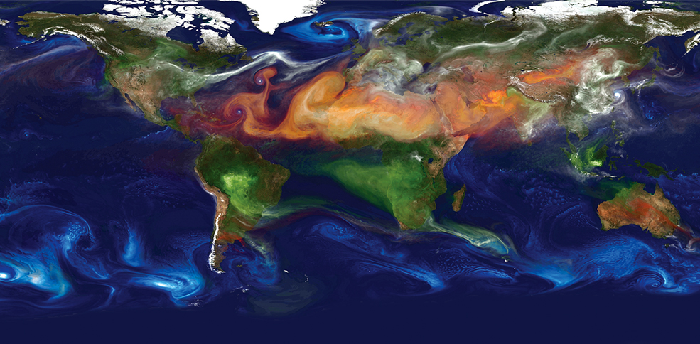 Simulation of global aerosols