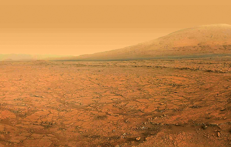 The Martian landscape, as imaged by Curiosity