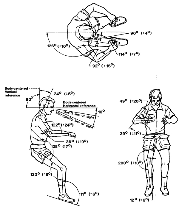 Neutral body posture diagram