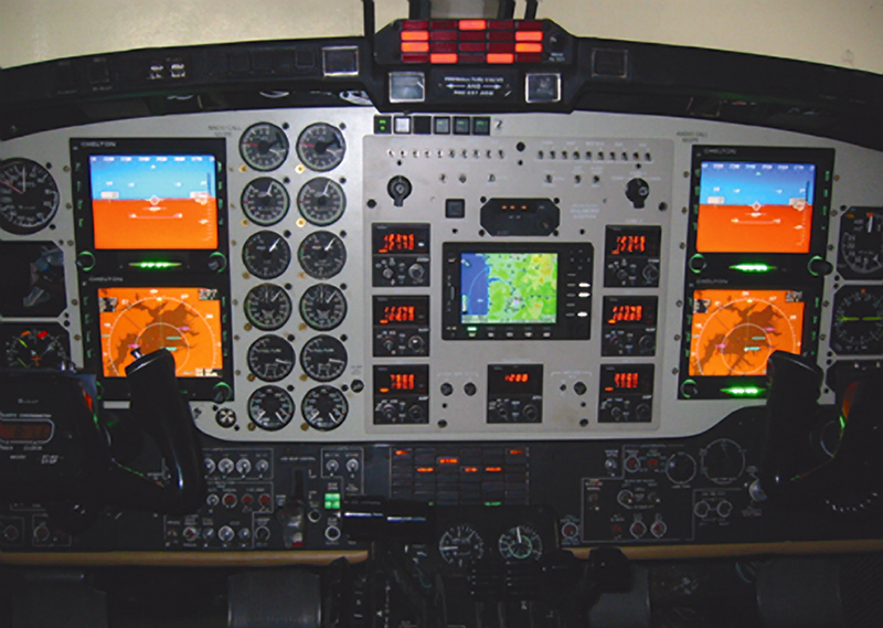 Synthetic Vision installed in a Beechcraft King Air 300