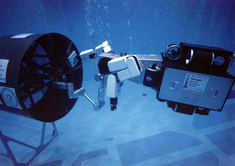 Telerobotics experiments occurring underwater
