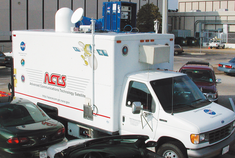 The mobile test van used at Glenn Research Center