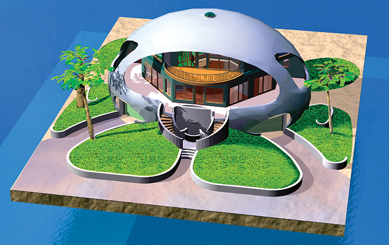 An energy-efficient, super storm-proof, dome home