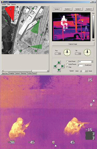 Screenshots of infrared tracking program