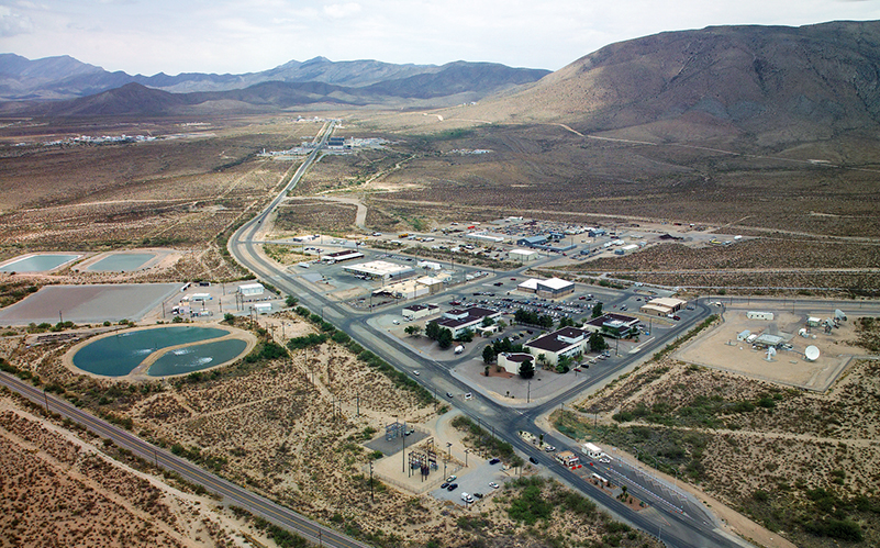 Johnson Space Center’s White Sands Test Facility as seen from the air