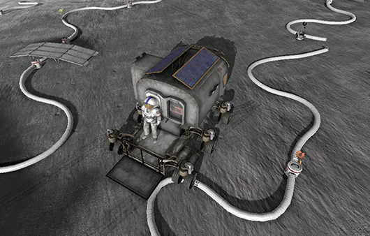 Lunar rover in NASA video game