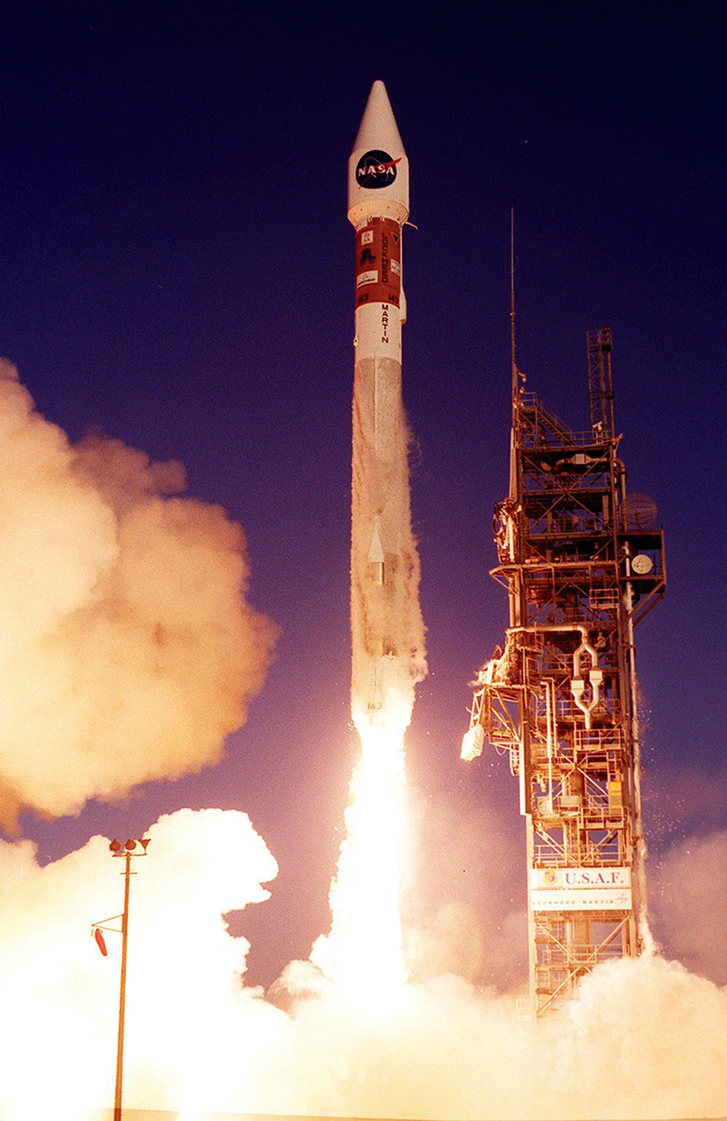 An Atlas IIA rocket launches from Cape Canaveral