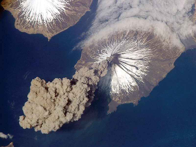 Aerial photograph of Cleveland Volcano