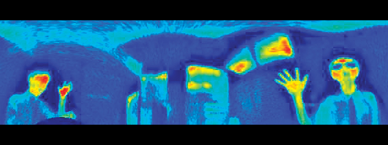 An OmniEye Infrared panoramic image