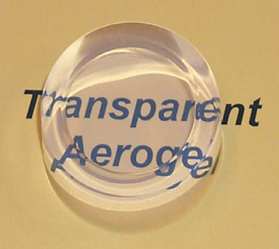 Aerogel transparency example