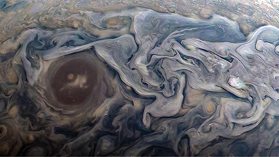 Image of atmosphere in Jupiter’s northern hemisphere