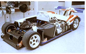: A hybrid-electric automobile that looks like a go-cart and uses Flywheel Energy Storage technology