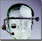 of artist concept of a person using personal communications system