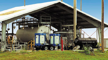 Nitrogen Oxide Waste Conversion Scrubber on a farm