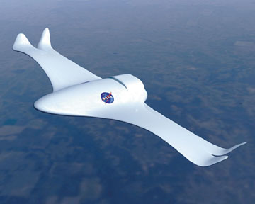 concept aircraft which will incorporate smart  materials that will allow the wings of a craft to change shape 