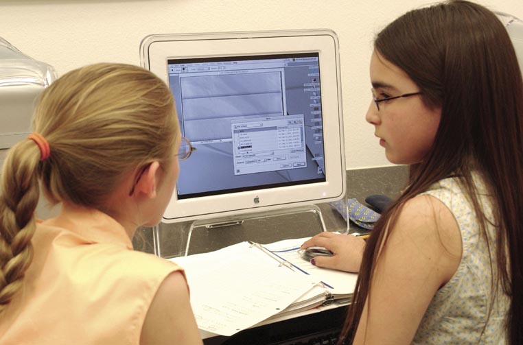 students analyze visual data from the Mars