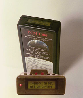 The PCM 1000 alerts pilots to hypoxia-causing conditions
