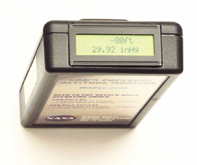 The digital display provides a text message of the warning
