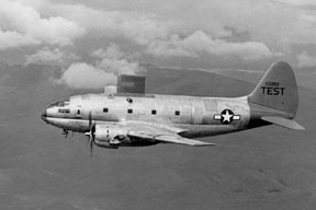 Curtiss C 46 A Commando icing research aircraft