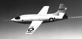 X 1 first piloted aircraft to break the sound barrier