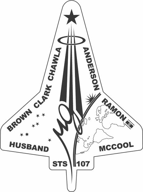 The Columbia STS-107 flight patch