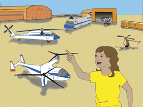 Robin Whirlybird on Her Rotorcraft Adventures