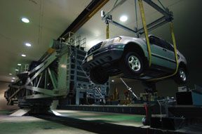 S U V harnessed to NASAs High Capacity Centrifuge