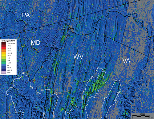 Data showing defoliation