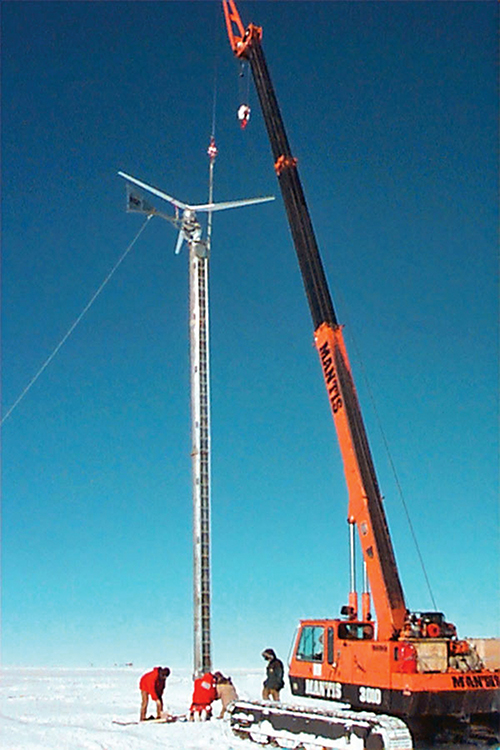 Wind turbine at the South Pole